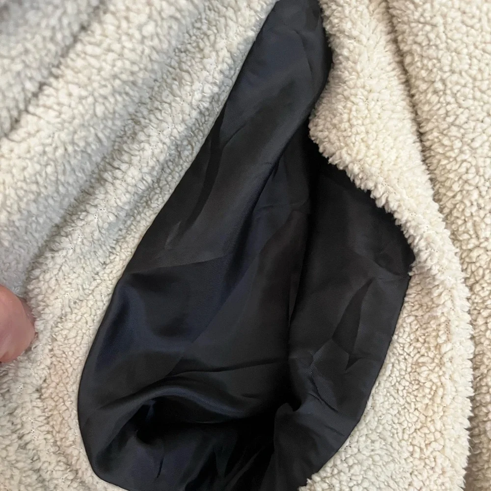 LL Bean × Katahdin Iron Works Sherpa-Lined Full Zip Hoodie Navy Sz XL‎ - Picture 4 of 7